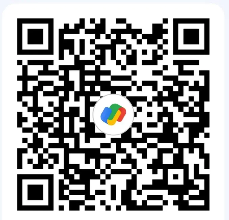 A black and white square QR code on a white background.